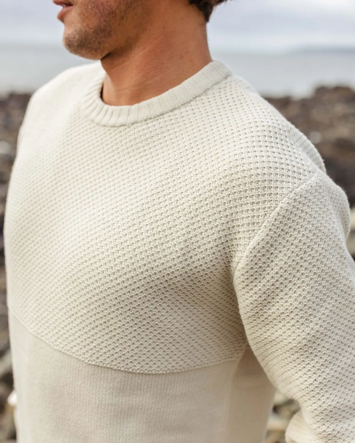 Pull Tricoté Swell - Blanc Cassé