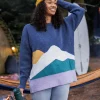 Pull Vista en maille recyclée - Denim foncé