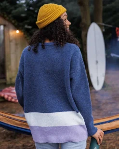 Pull Vista en maille recyclée - Denim foncé