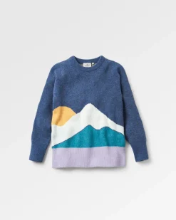Pull Vista en maille recyclée - Denim foncé