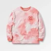Redécouvrez le Sweatshirt en Coton Bio - Tie Dye Shell Pink