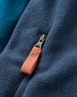 Ridge 2.0 Full Zip Recycled Polar Fleece - Tidal Blue/Rich Navy