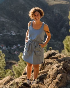 Robe en coton bio Mesmorise - Denim délavé