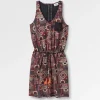 Robe en Coton Recyclé Rivergate - Patchwork Vintage Noir/Multi