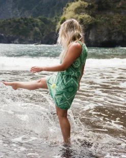 Robe en Coton Recyclé Rivergate - Éclat Vert Épicéa