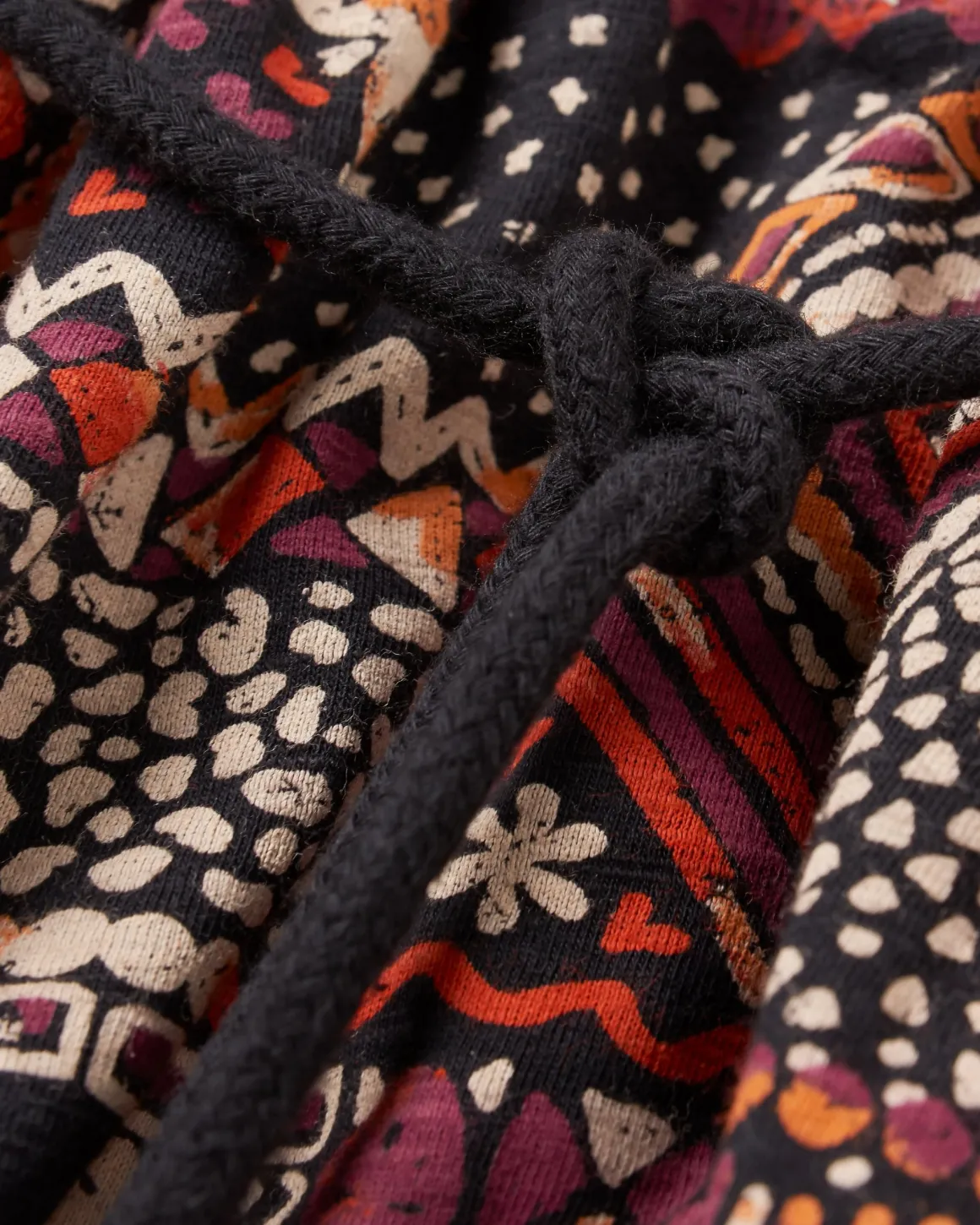 Robe en Coton Recyclé Rivergate - Patchwork Vintage Noir/Multi