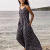 Robe Maxi Breeze - Simple Tile Faded Black