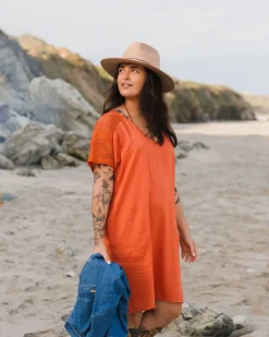 Robe Oversize Ambrose - Orange Brûlé