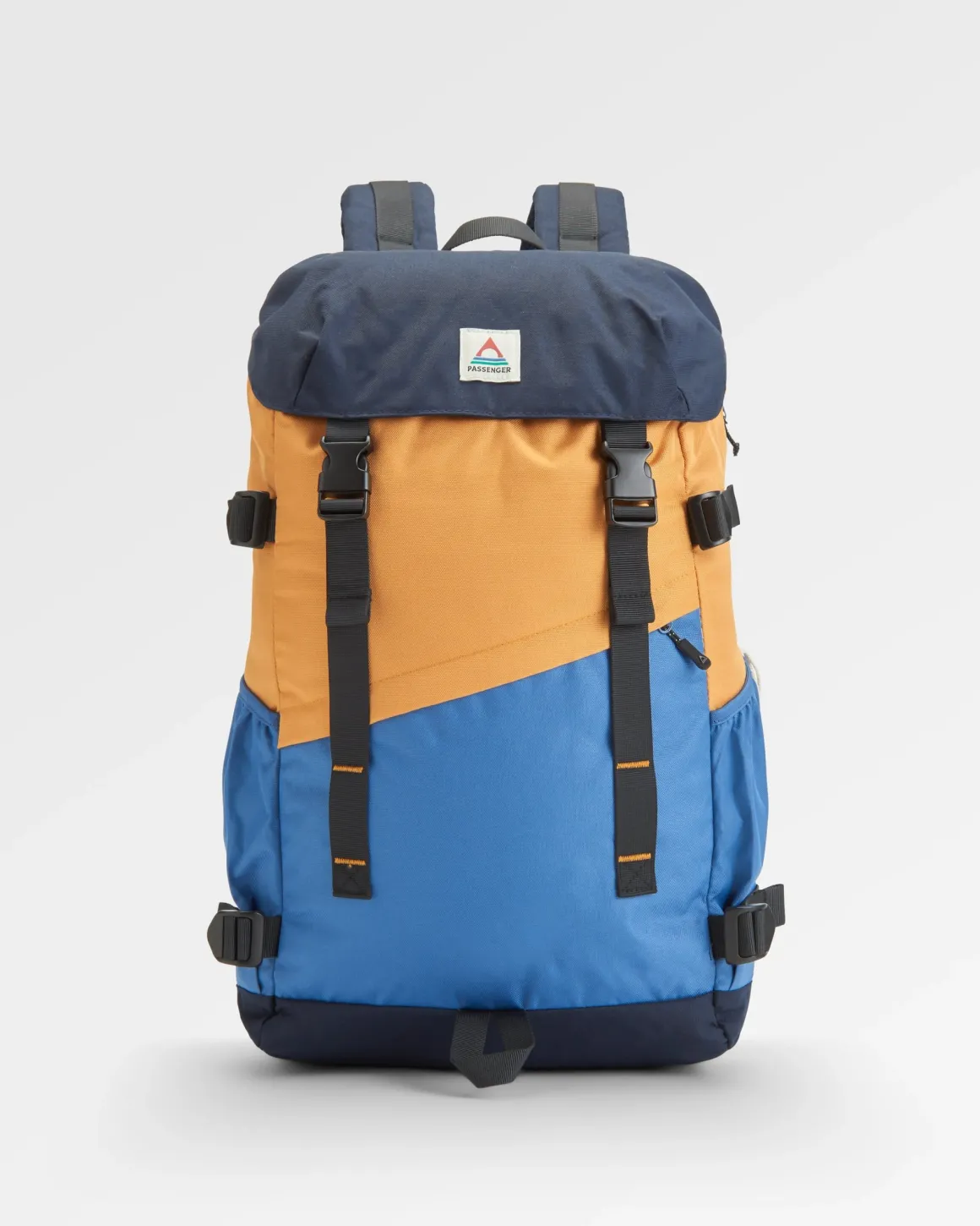 Sac à dos recyclé Boondocker 26L - Miel/Denim foncé/Bleu marine riche