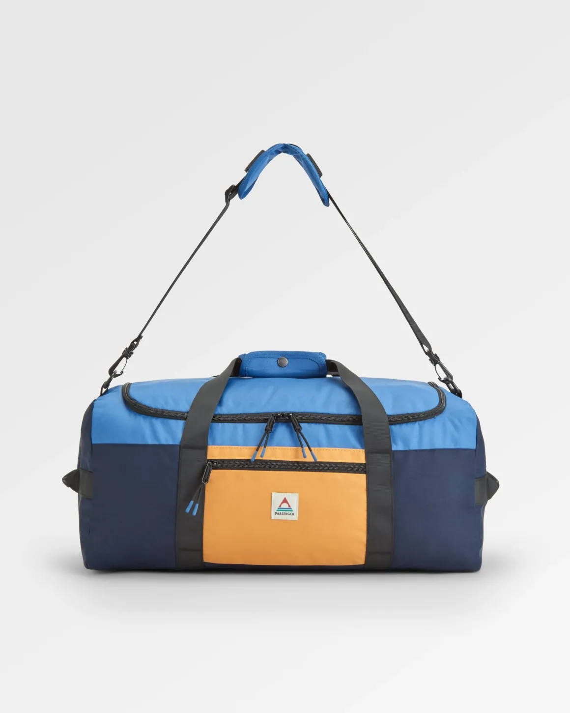Sac de sport recyclé Boondocker - Miel/Denim foncé/Bleu marine riche