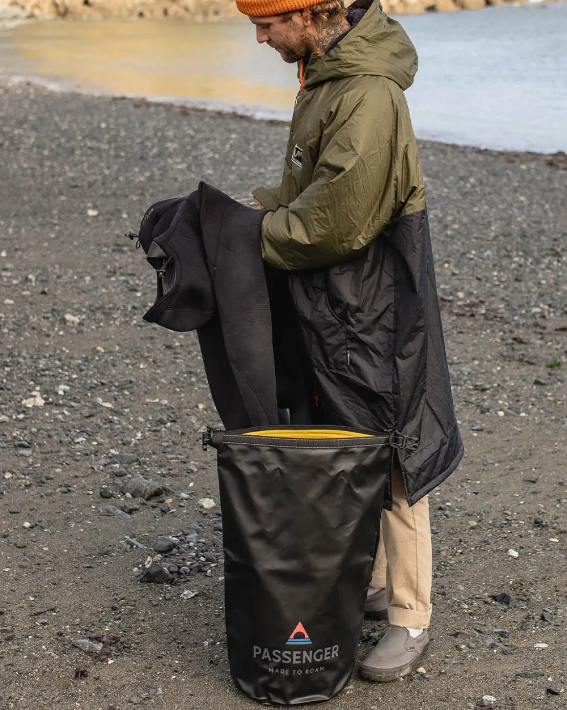 Sac étanche recyclé 30L Tide - Noir
