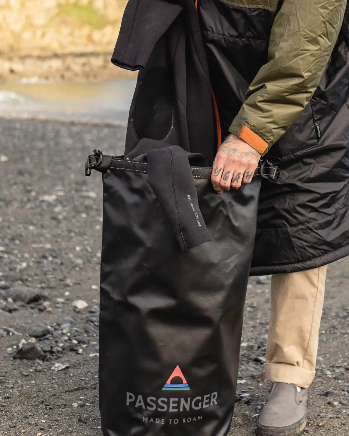 Sac étanche recyclé 30L Tide - Noir