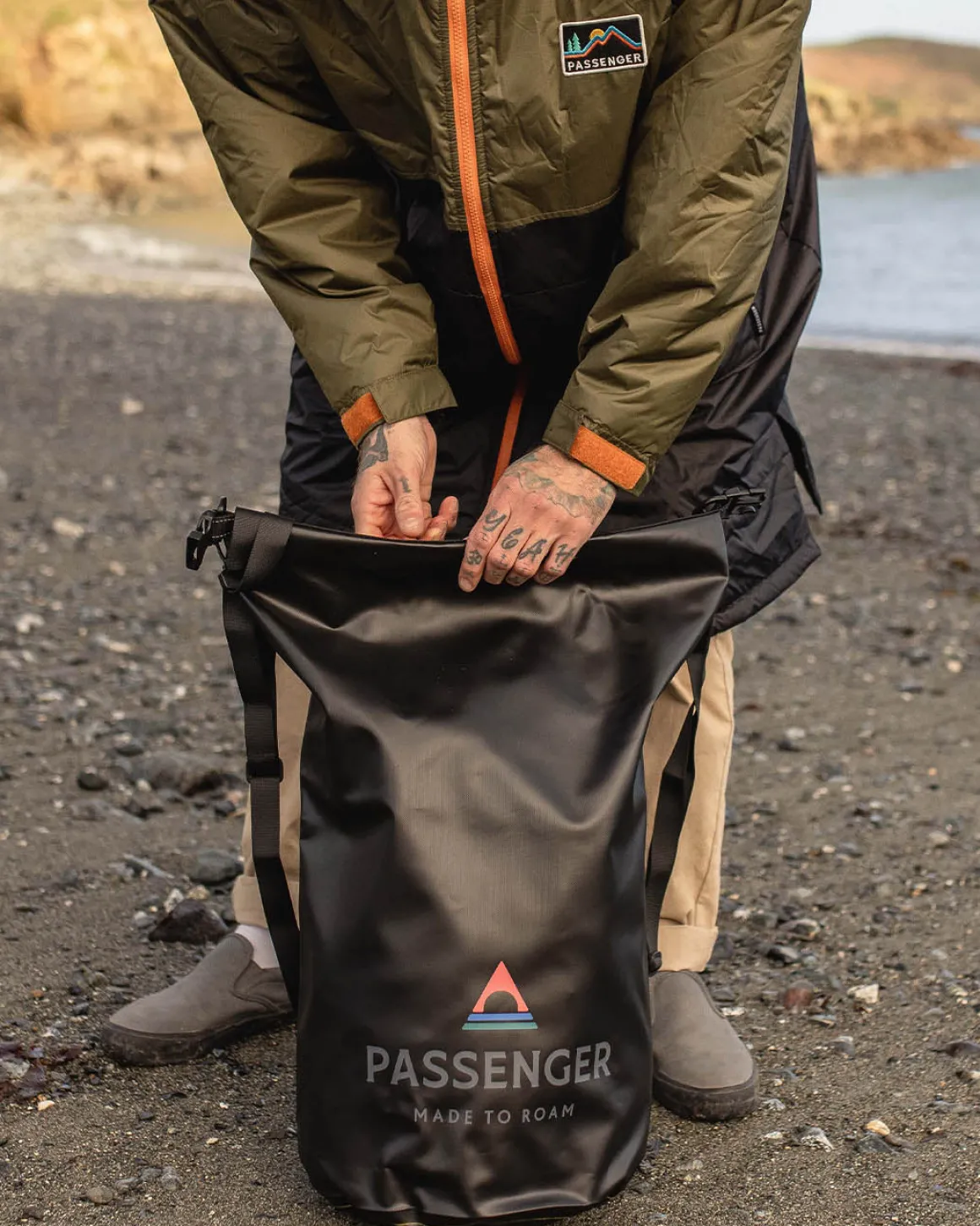 Sac étanche recyclé 30L Tide - Noir