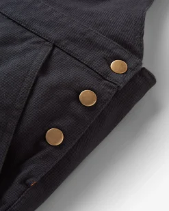 Salopette en coton bio Shuffle - Noir