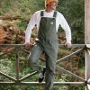 Salopette en coton bio Vantage - Kaki