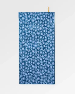 Serviette de voyage recyclée à séchage rapide - Seaweed Blue Steel