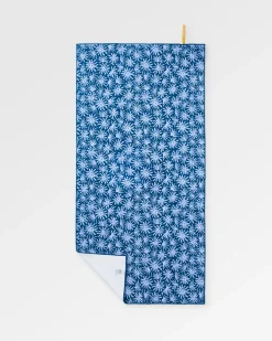 Serviette de voyage recyclée à séchage rapide - Seaweed Blue Steel