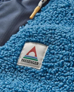 Sherpa en polaire recyclé Woodland avec doublure polaire - Bleu Acier