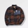 Sherpa Recyclé Offroad 1/2 Zip Fleece - Chestnut/Deep Navy Check