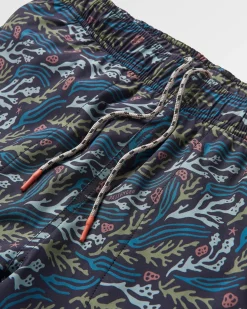 Short de Bain Polyvalent Porto Recyclé - Courant Océanique Noir
