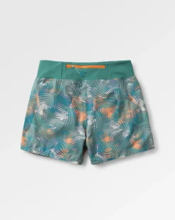 Short de randonnée polyvalent recyclé aller-retour - Palm Camo Deep Sea