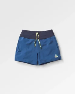 Short de randonnée tout usage recyclé aller-retour - Denim foncé