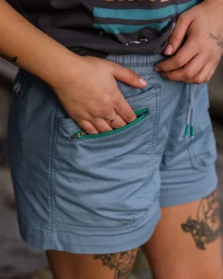 Short en coton bio Basswood - Denim délavé