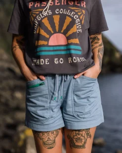 Short en coton bio Basswood - Denim délavé