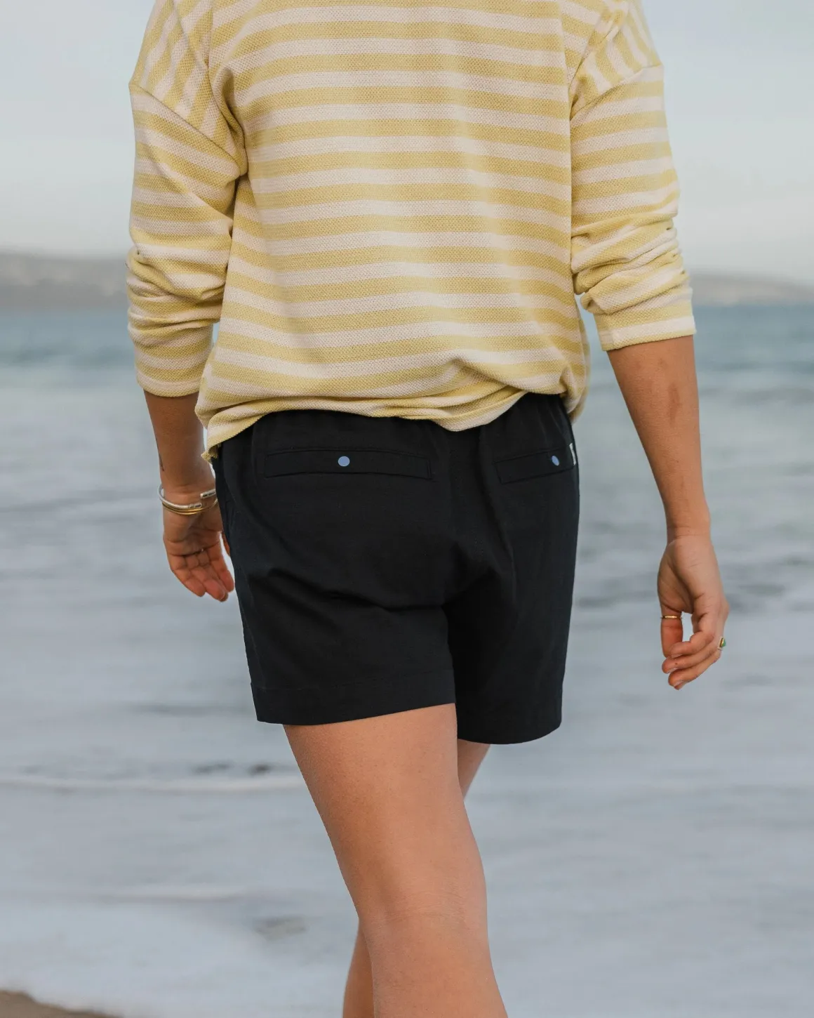 Short en coton bio Basswood - Noir