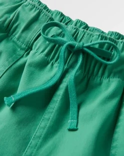 Short en coton bio Carriso - Épicéa vert