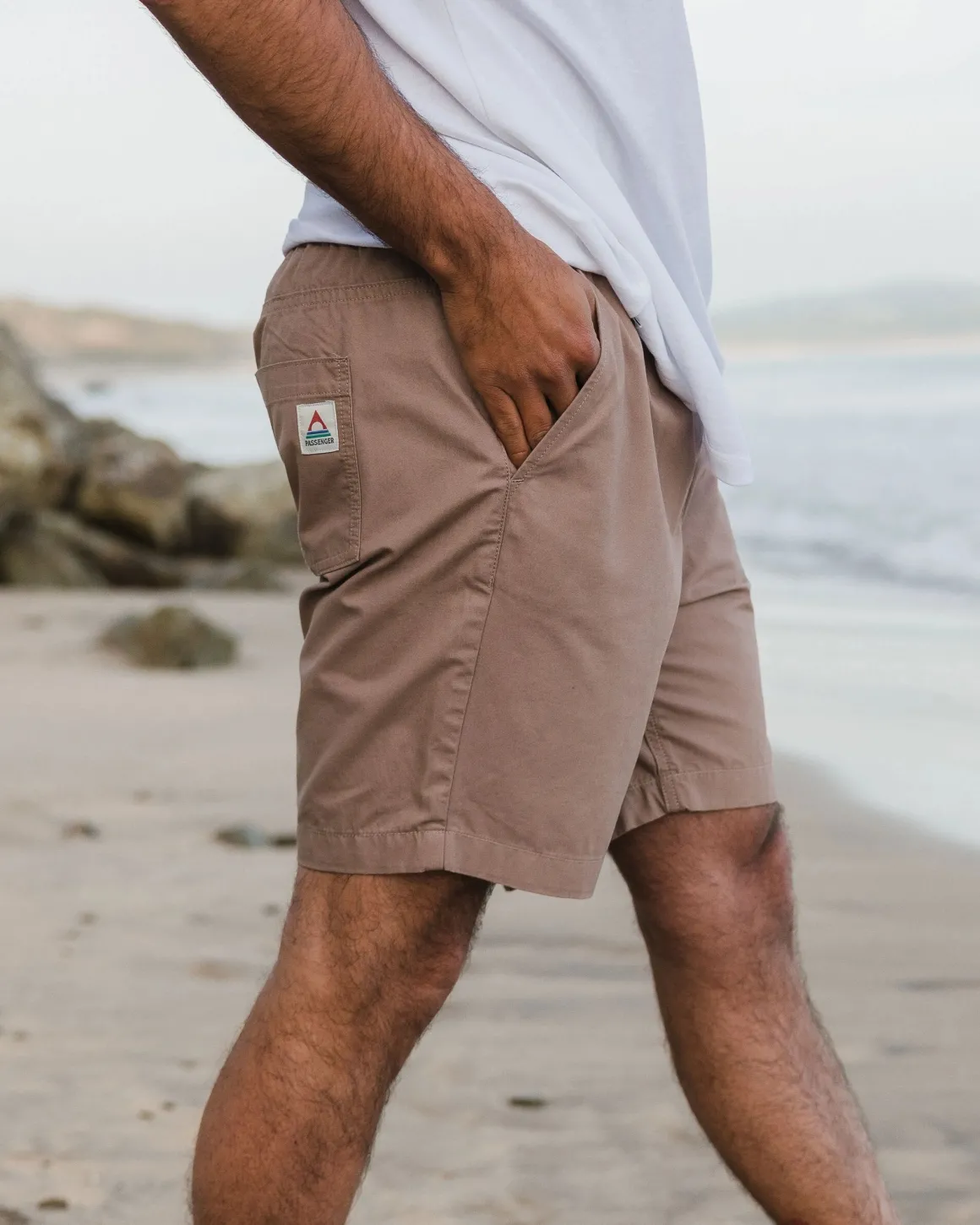 Short en sergé bio Drifter - Taupe