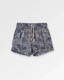 Short Tissé Santosa - Patchwork Vintage Marine