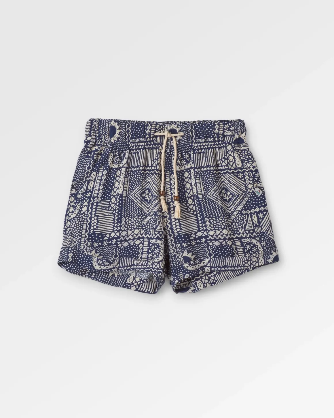 Short Tissé Santosa - Patchwork Vintage Marine