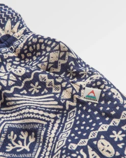 Short Tissé Santosa - Patchwork Vintage Marine