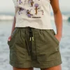 Skort en coton bio Wonderland - Kaki