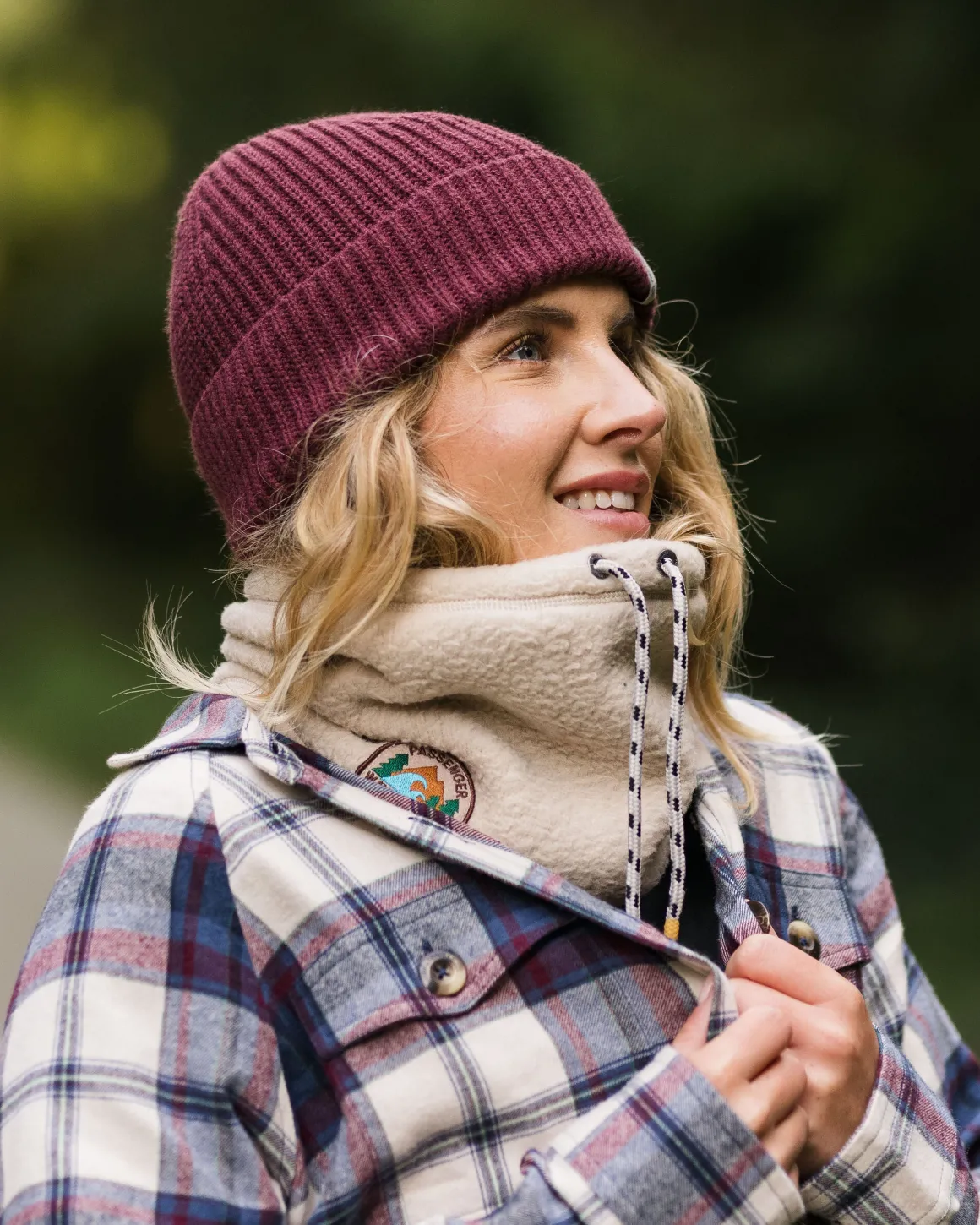 Snood en polaire Sherpa épicé - Avoine