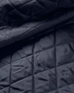 Surchemise à capuche Sherwood Check - Rich Navy/Burnt Orange