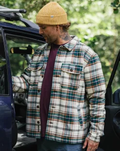 Surchemise doublée en sherpa Freestyle - Birch/Rain Forest Check