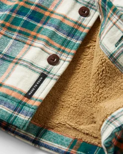 Surchemise doublée en sherpa Freestyle - Birch/Rain Forest Check