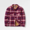 Surchemise Doublée Sherpa Freestyle - Carreaux Vin/Bleu Marine Riche