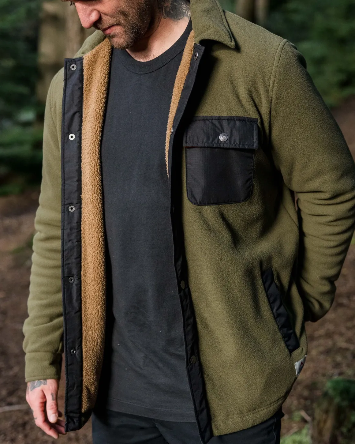 Surchemise Doublée Sherpa Firelight - Kaki