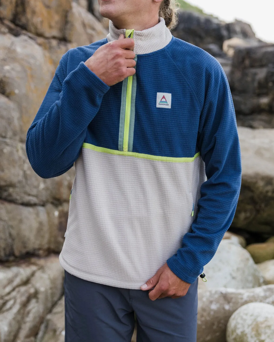 Survêtement en Polaire Recyclée Overlook - Denim Foncé/Gris Galet