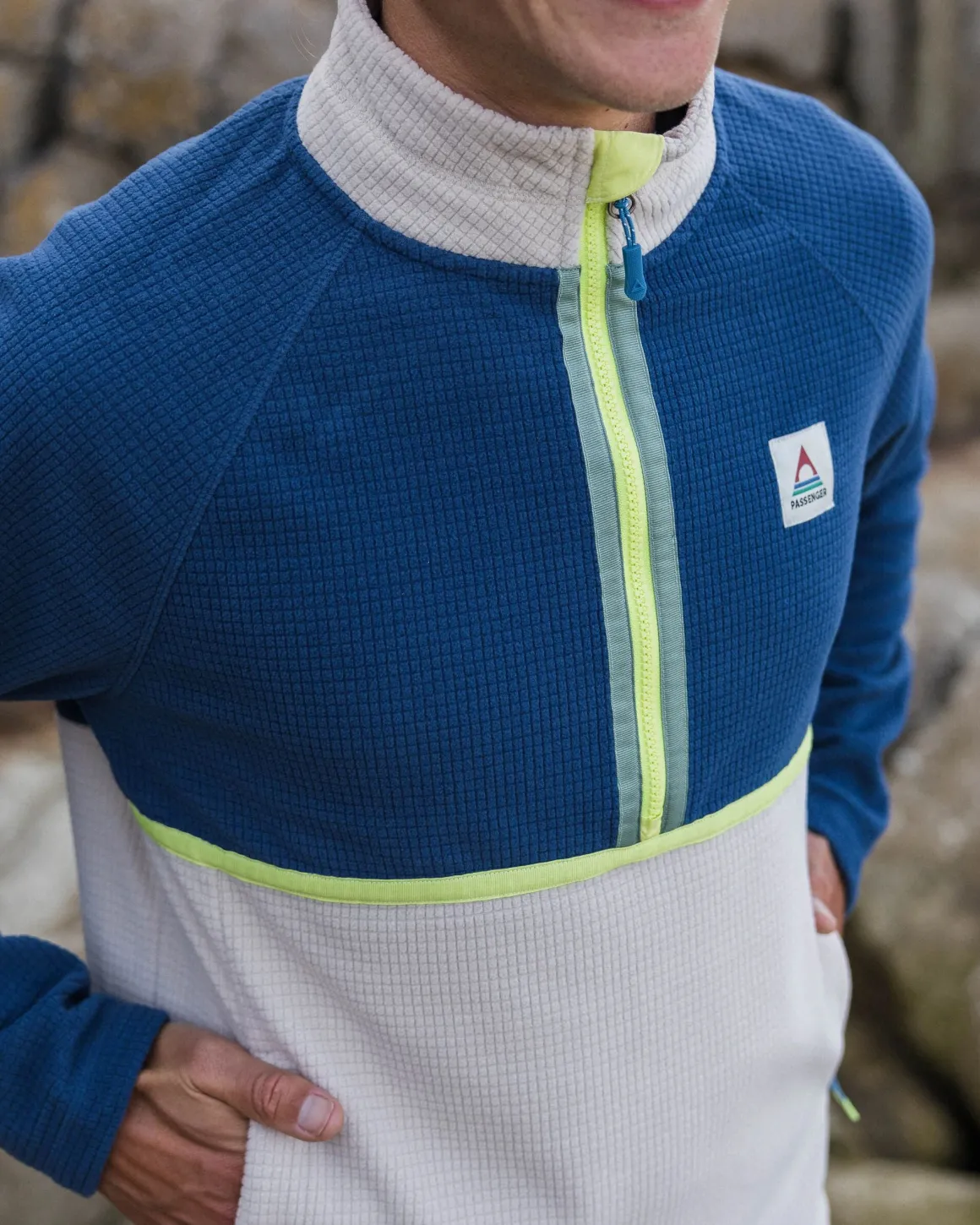 Survêtement en Polaire Recyclée Overlook - Denim Foncé/Gris Galet