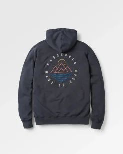 Sweat à Capuche en Coton Recyclé Escapism - Noir