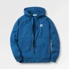 Sweat à Capuche en Coton Recyclé Heritage avec Fermeture Éclair Complète - Denim Foncé