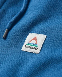 Sweat à Capuche en Coton Recyclé Heritage avec Fermeture Éclair Complète - Denim Foncé