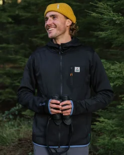 Sweat à capuche en polaire Polartec® Solitude Recyclée - Noir