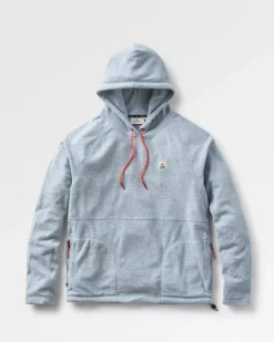Sweat à capuche en polaire recyclée Point Recycled Grid - Gris Marl