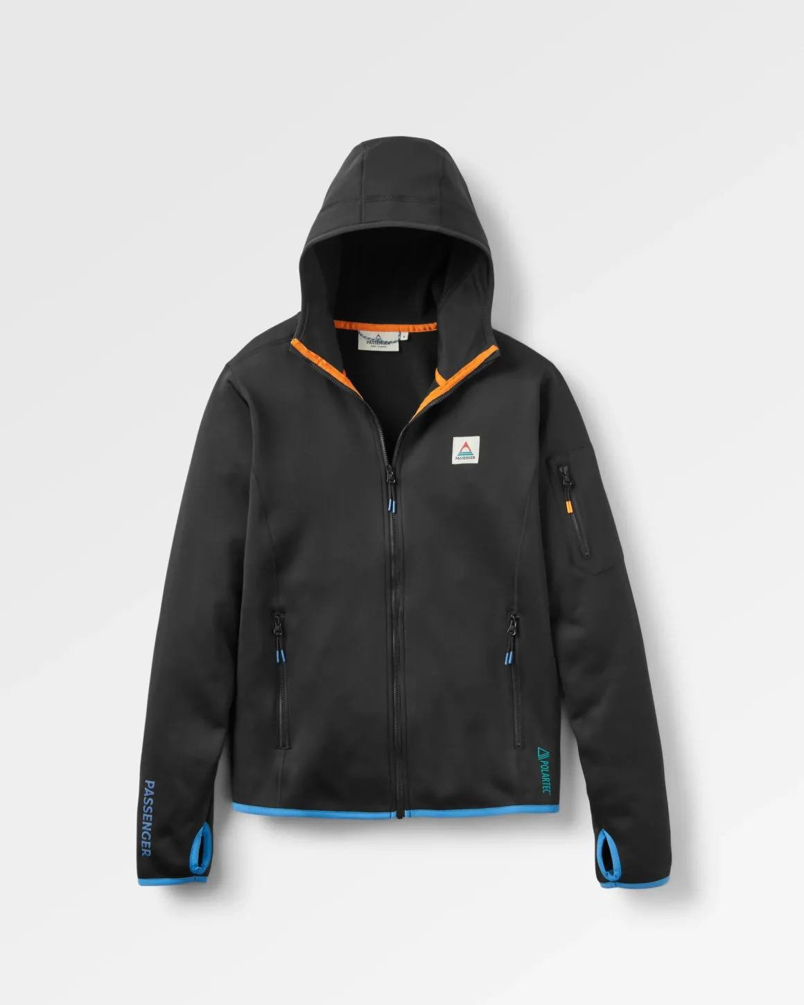 Sweat à capuche en polaire recyclée Polartec Wintergreen - Noir