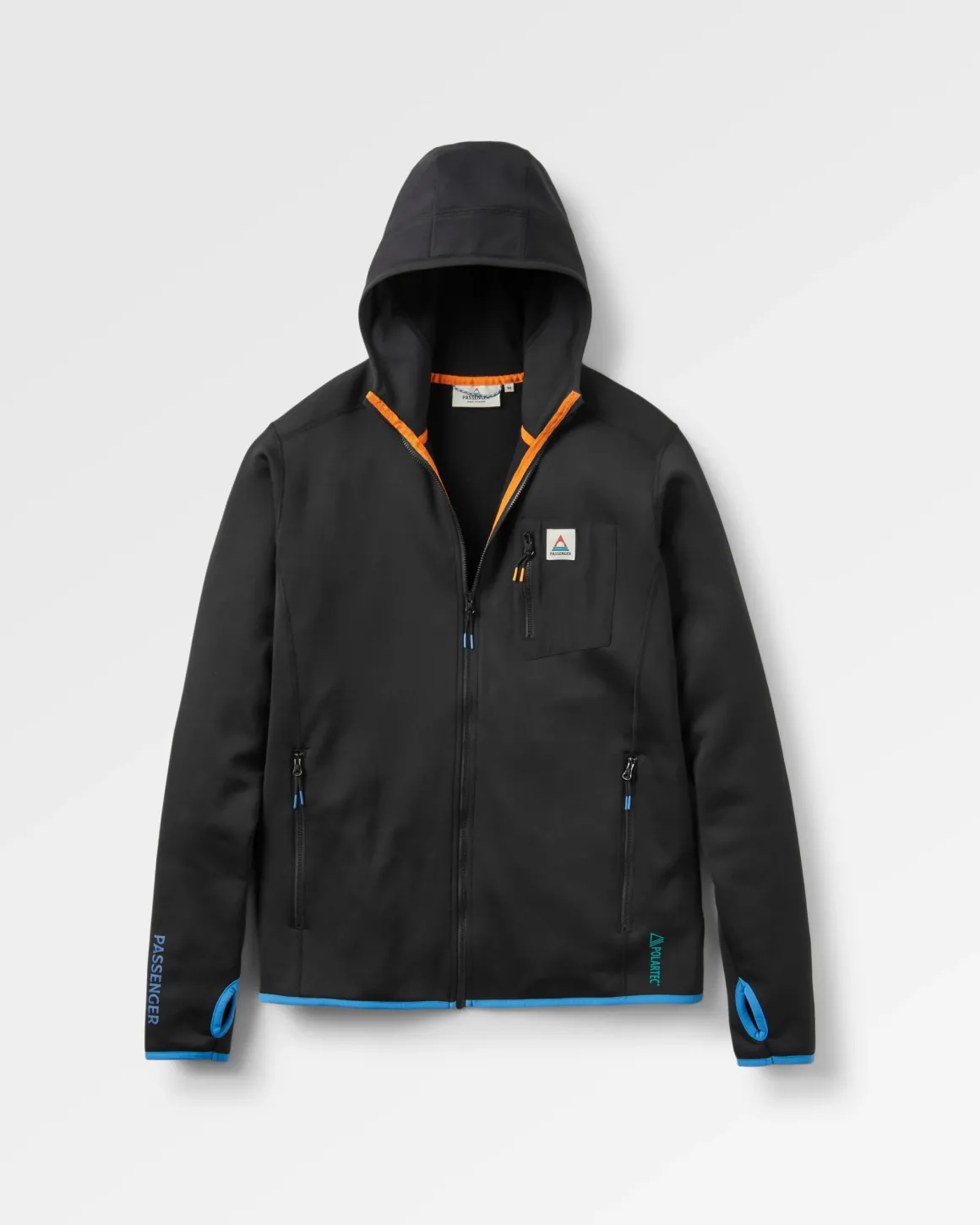 Sweat à capuche en polaire Polartec® Solitude Recyclée - Noir